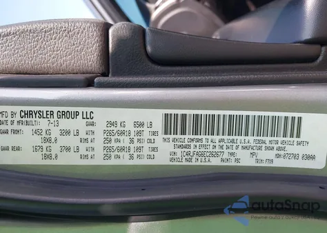 2014 Jeep Grand Cherokee Laredo z USA, uszkodzony, nr VIN 1C4RJFAG6EC262677